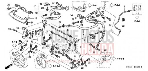 DURITE FREIN AVANT (ST1300) ST13002 de 2002